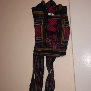 Mini Knit Multicolored Backpack